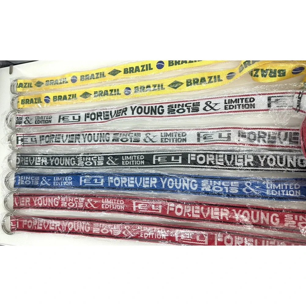 Women/Men Multicolor Canvas Belt Medium-Large with D-Ring Casual Jeans Belt,